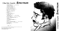 Charles Gayle: Spectrum